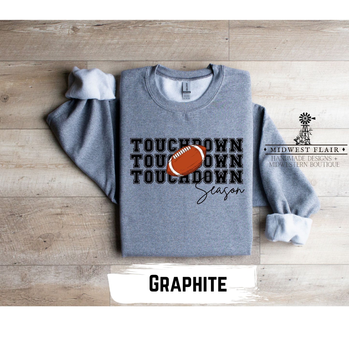 Touchdown Season- Crewneck Sweatshirt