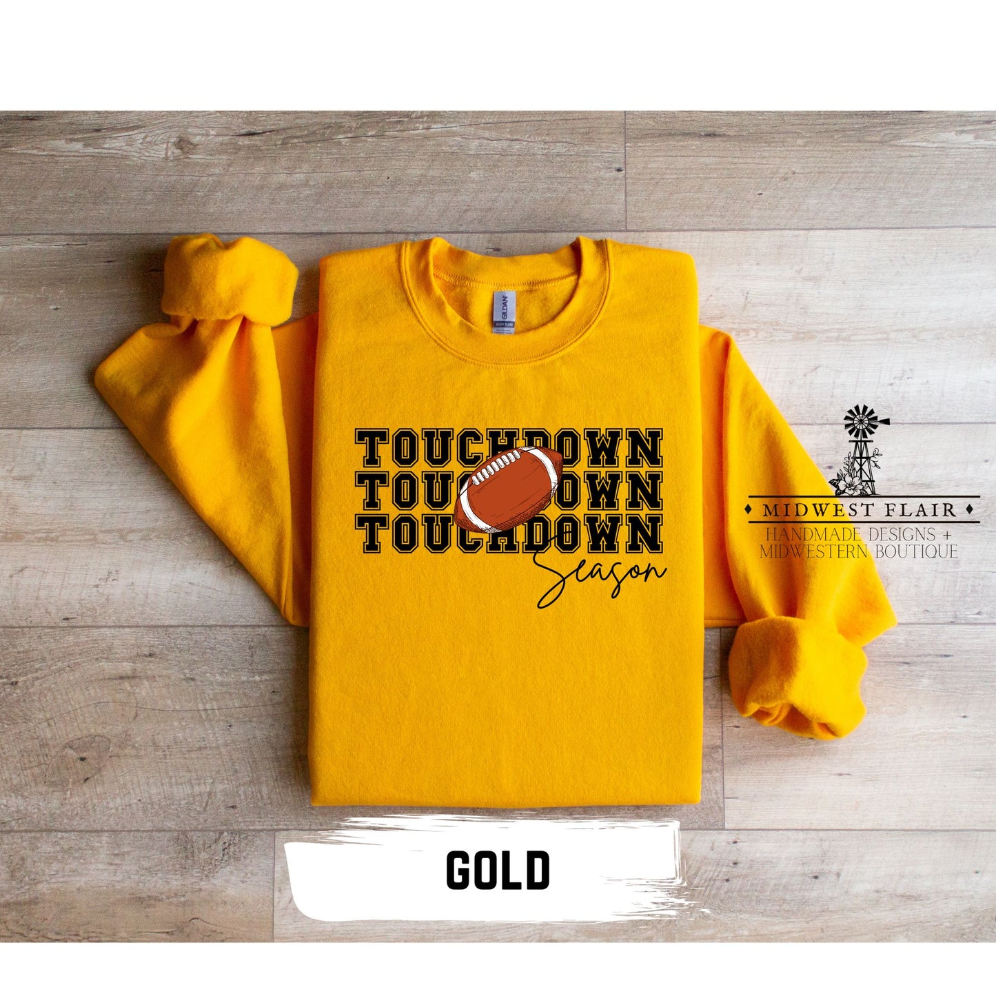 Touchdown Season- Crewneck Sweatshirt