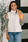 That's What I'm Talkin' About Puffer Vest in Sand Beige