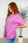 The Layback Relaxed Basic Tee in Hot Magenta