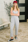 Totally Me Spaghetti Strap Jumpsuit Grey