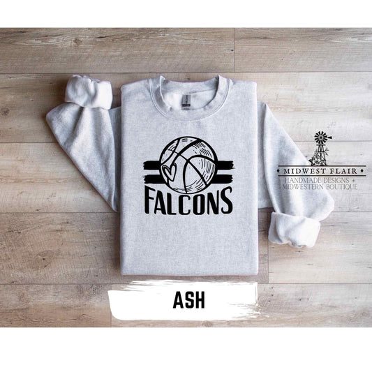 Falcons Basketball Crewneck Sweatshirt