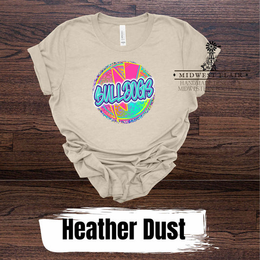 Colorful Bulldogs Adult- Unisex Jersey Short Sleeve Tee