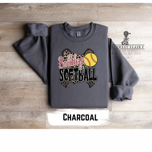 Bulldogs Softball- Adult Unisex Heavy Blend™ Crewneck Sweatshirt