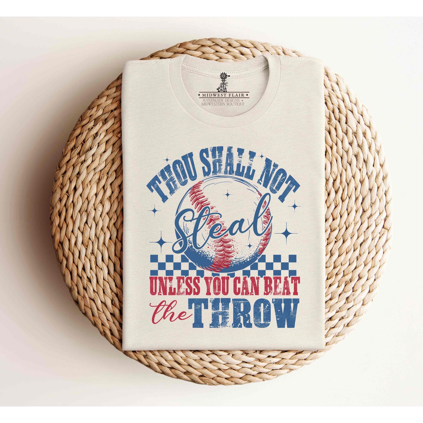 Baseball Tee - Thou Shall Not Steal Adult Unisex Jersey Short Sleeve Tee