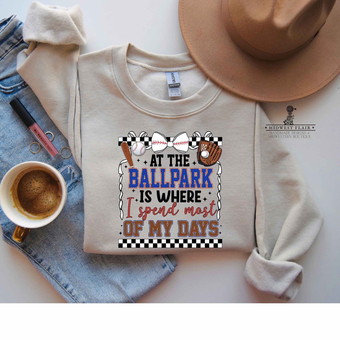 At The Ballpark- Adult Unisex Heavy Blend™ Crewneck Sweatshirt