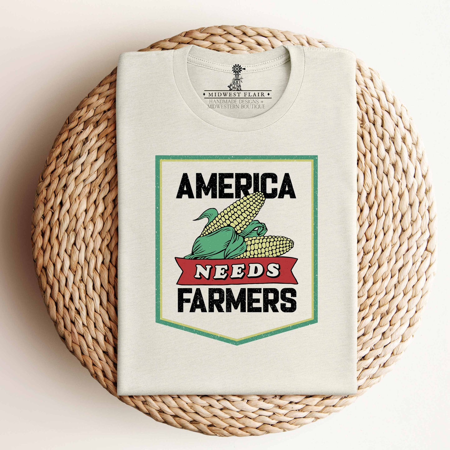 America Needs Farmers Unisex Tee - Bella and Canvas