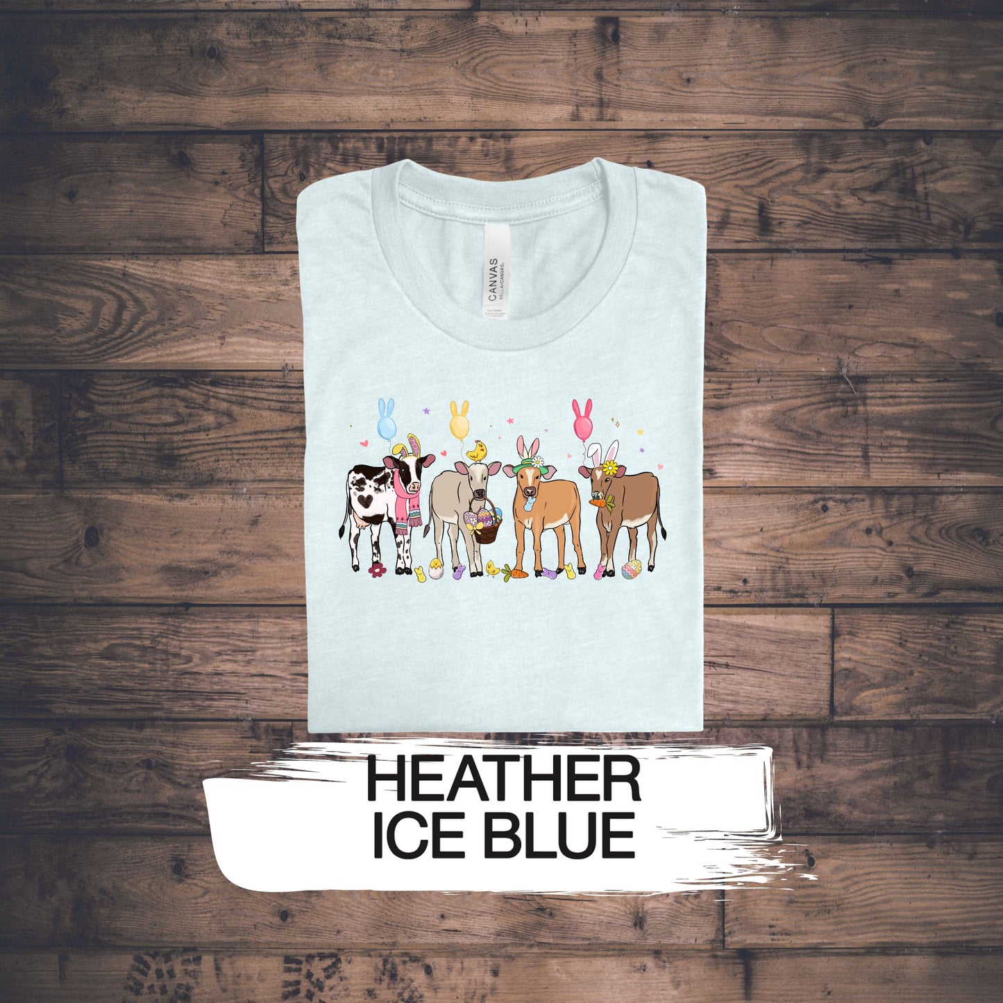 Easter Cows- T Shirt [Choose Your Shirt Color]