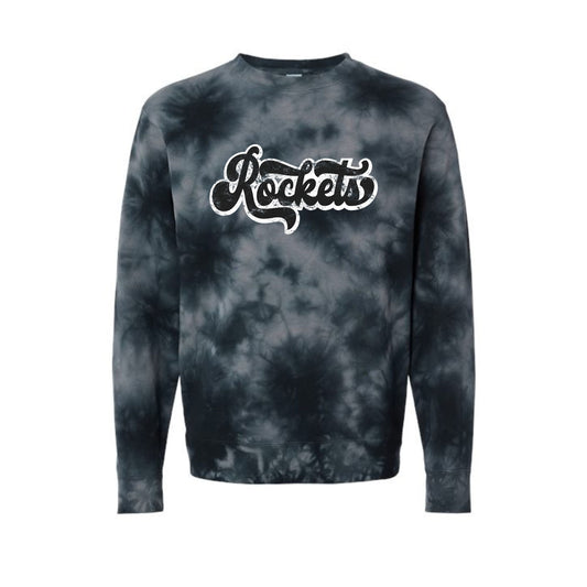 Rockets Tie-Dye Crewneck Sweatshirt