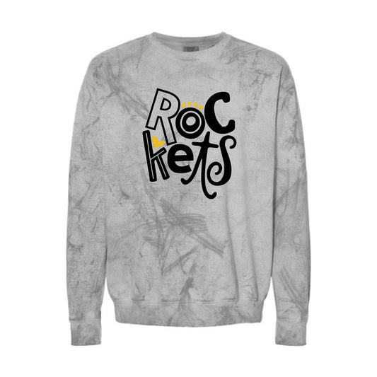 Rockets Tie-Dye Crewneck Sweatshirt