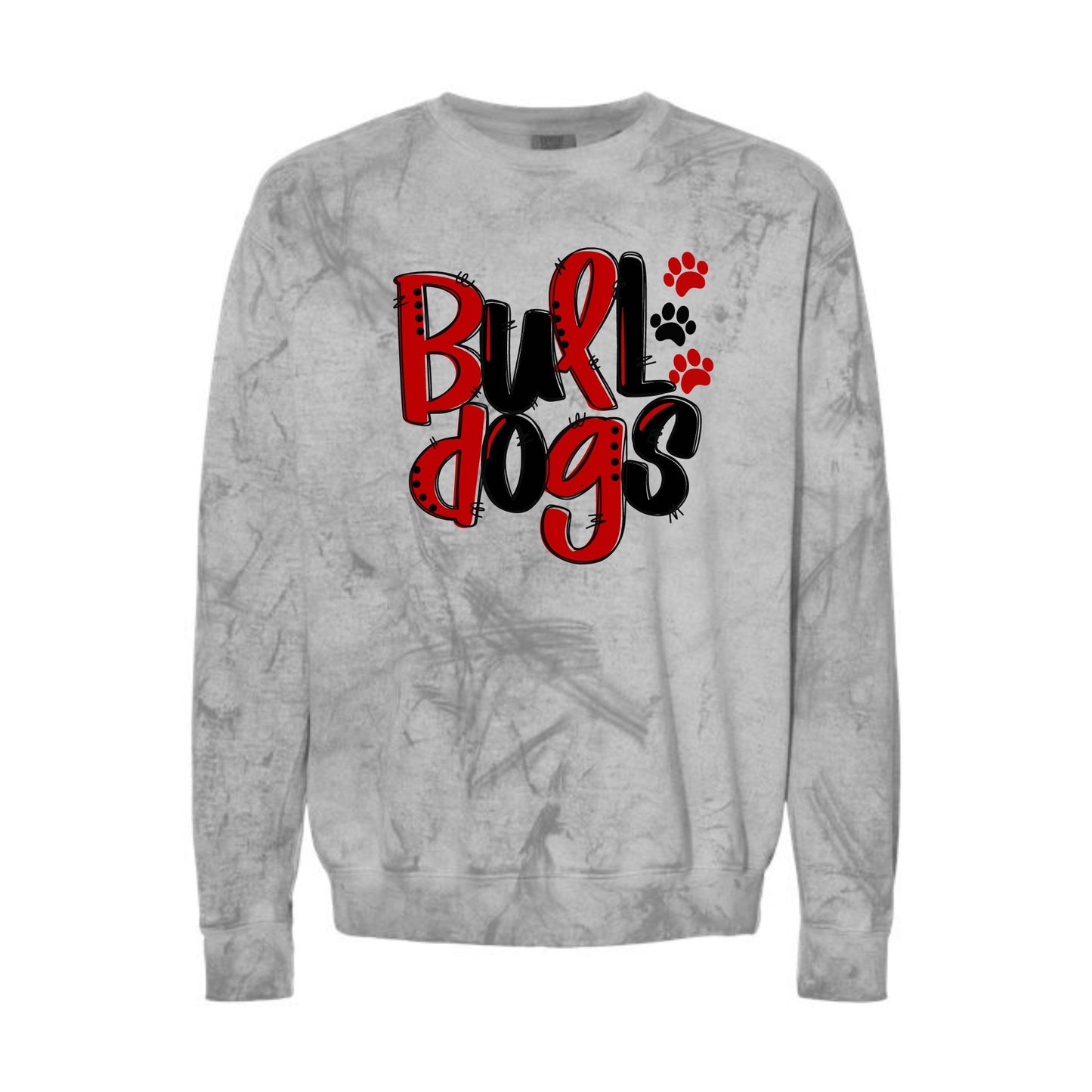 Bulldogs Tie-Dye Crewneck Sweatshirt