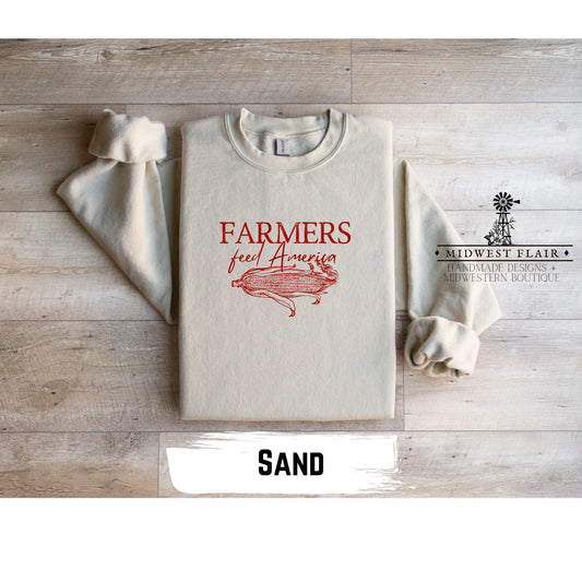 Farmers Feed America - Crewneck