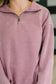 You Should Know Half Zip Pullover in Light Rose
