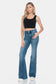 Judy Blue Full Size Tummy Control Cut Hem Flare Jeans