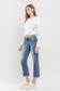 Lovervet Mid Rise Frayed Hem Jeans