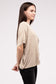 Washed Ribbed Cuffed Short Sleeve Round Neck Top