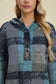 Oh Happy Day Plaid Dropped Shoulder Hoodie