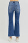 RISEN Full Size Distressed High Rise Crop Flare Jeans