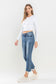 Lovervet Mid Rise Frayed Hem Jeans