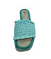 Juana Woven Sandals in Aqua Blue