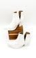 Tarim Bootie in White Croc