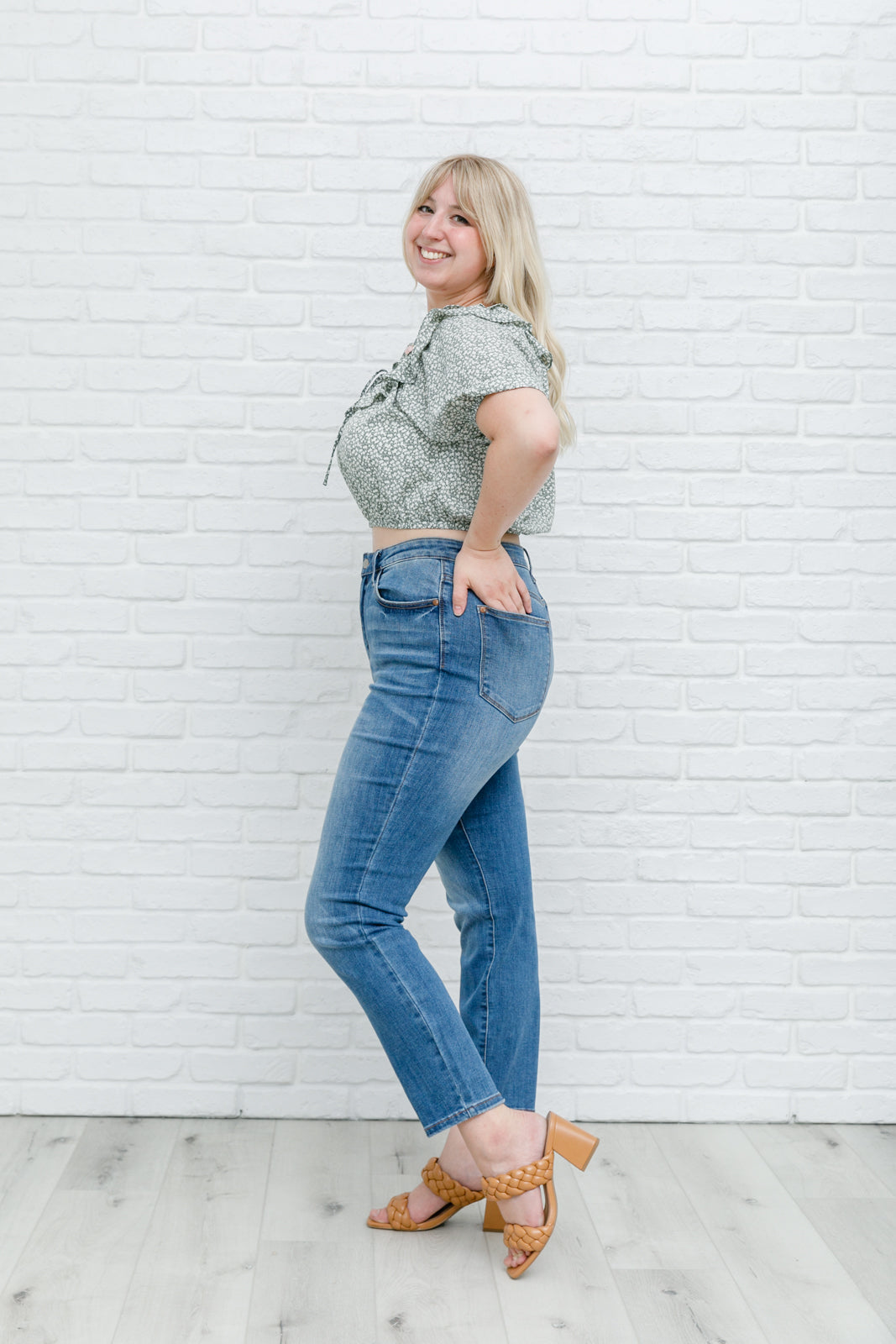 Golden Hour Top in Sage