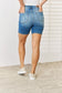 Judy Blue Full Size Tummy Control Double Button Bermuda Denim Shorts