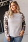 Camo & Stripes Raglan Top