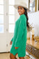 Joyful Season Sweater Tunic In Green