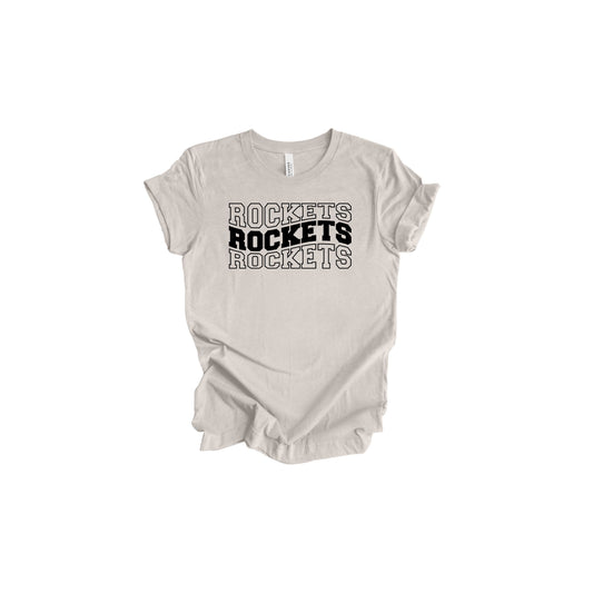 Rockets Wave Stacked T-Shirt