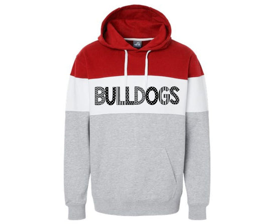 Bulldogs Tri Colorblock Hoodie