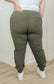 Where Are You High Rise Joggers in Olive