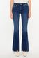 Kancan Cat's Whiskers Raw Hem Flare Jeans