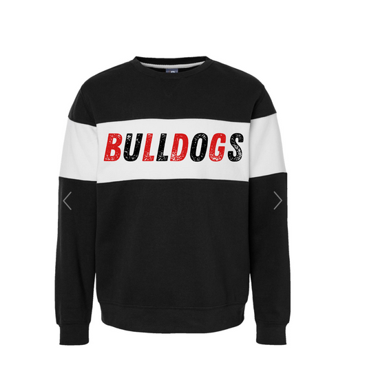 Bulldogs- Colorblock Crewneck