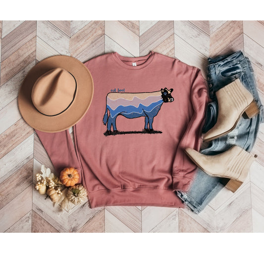 Eat Beef- Crewneck Sweatshirt