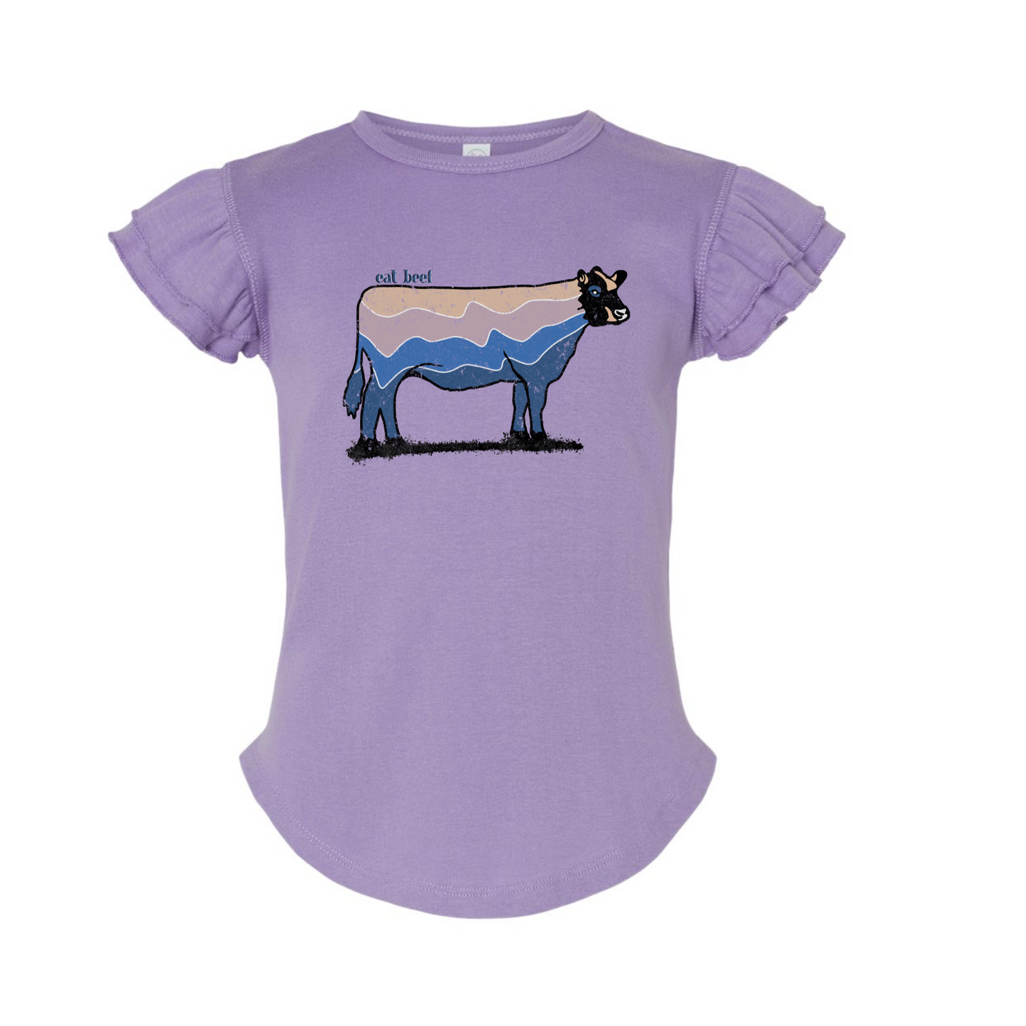 Eat Beef -Toddler [RUFFLE SLEEVE] Multiple Colors