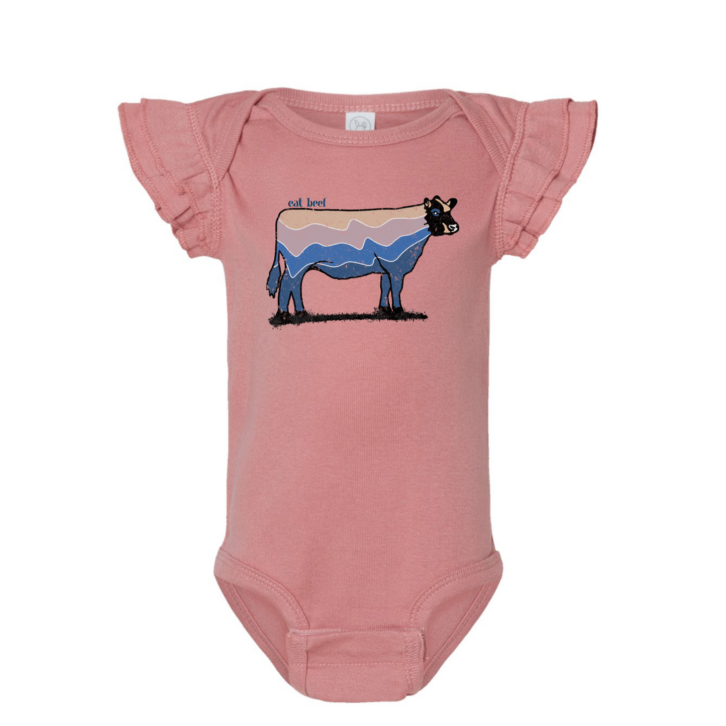 Eat Beef- Infant [RUFFLE SLEEVE] Multiple Colors