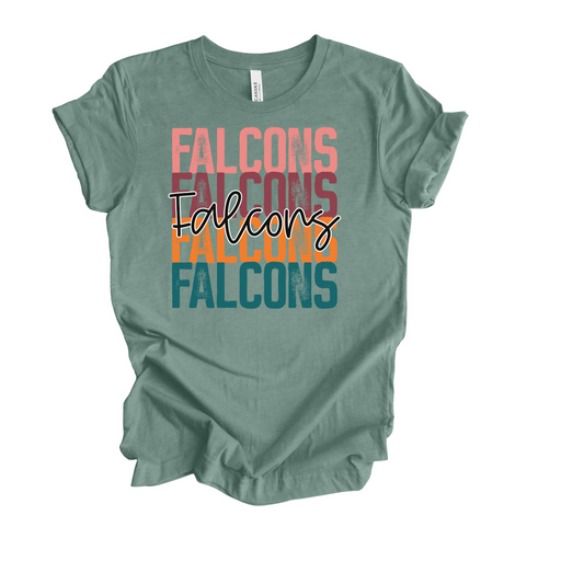 Falcons Stacked - T-Shirt