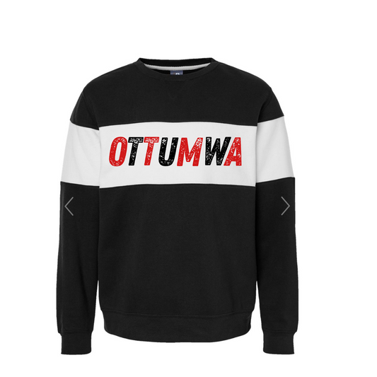 Ottumwa- Colorblock Crewneck