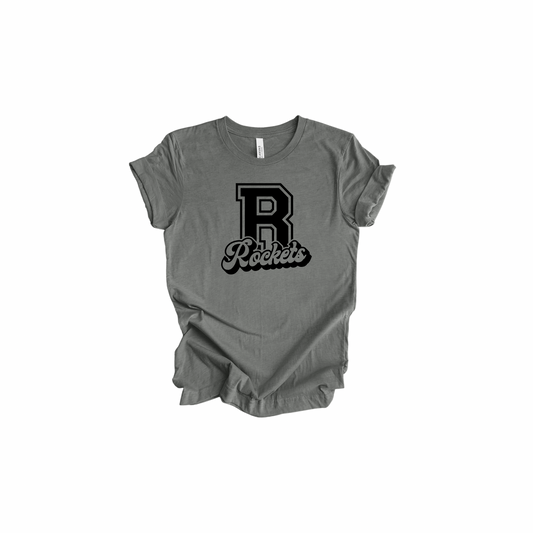 Rockets “R” Black Design T-Shirt