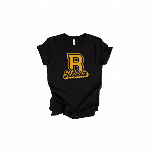 Rockets “R” Gold Design T-Shirt